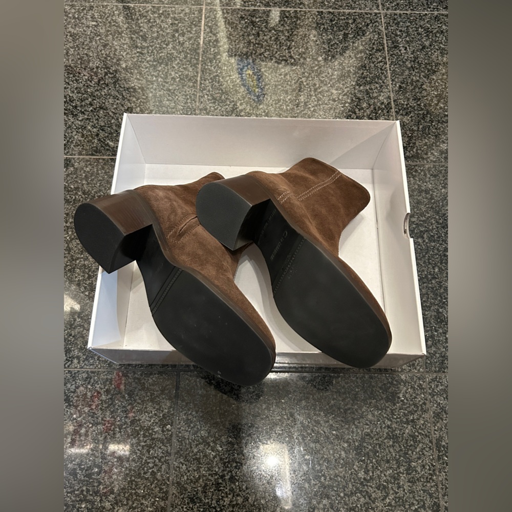 La CANADIENNE Brunette Suede Heeled Boots - Picture 3 of 3